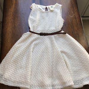 Lily Bleu cream lace dress